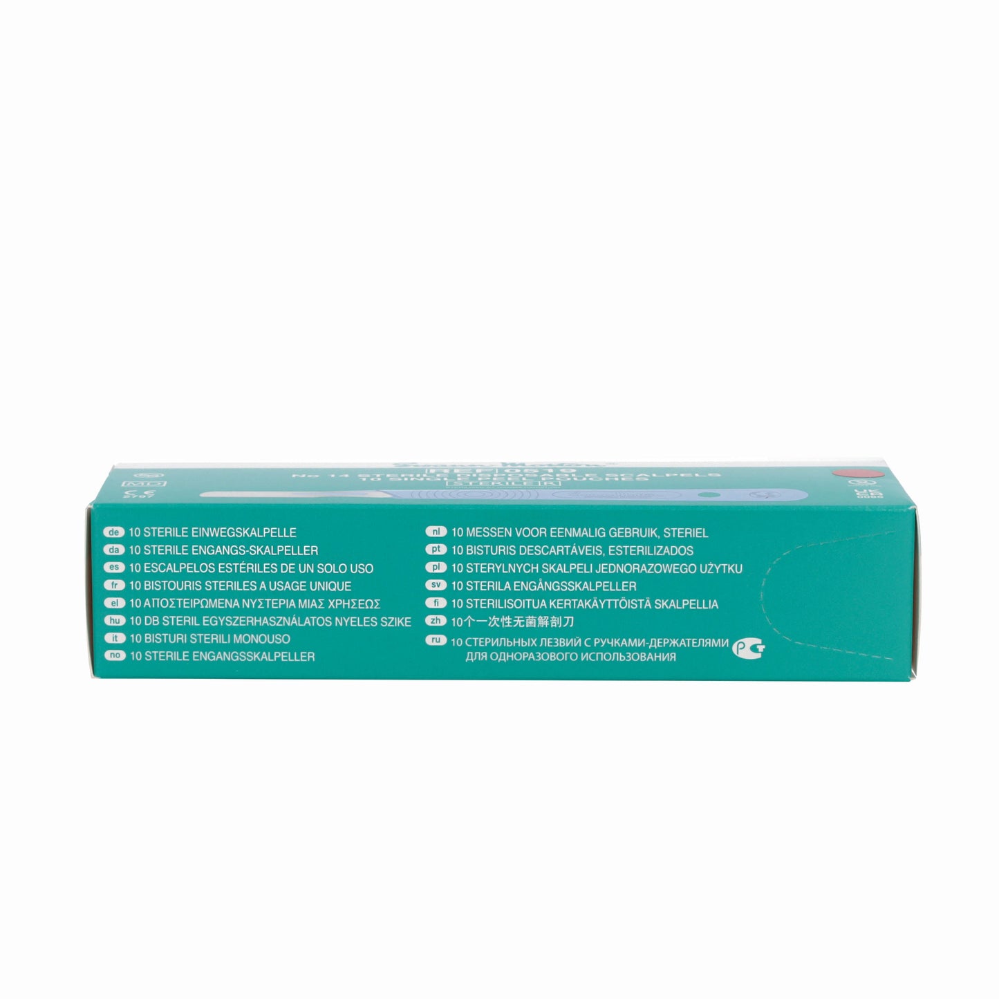 Swann Morton Scalpel - Disposable and Sterile - No.14 Blade with Polystyrene Handle x 10