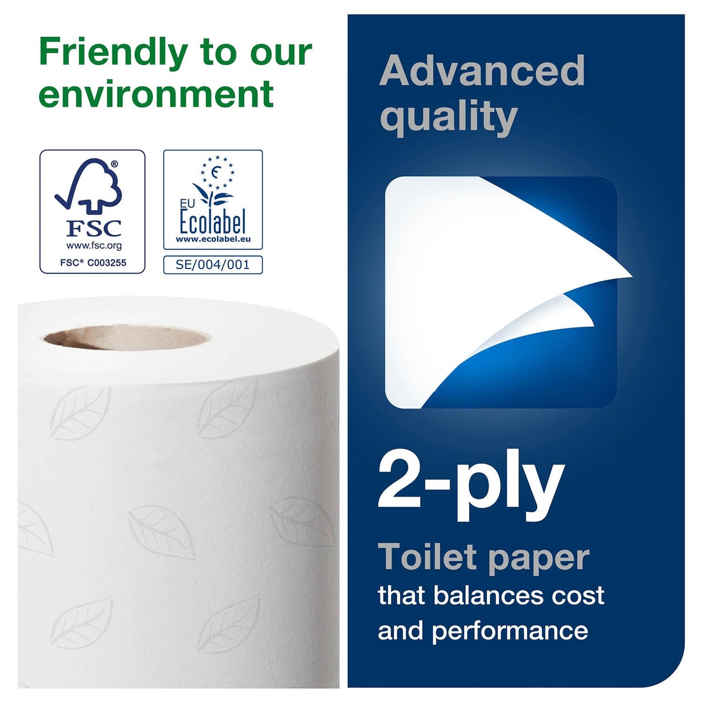 Tork Conventional Toilet Roll Advanced 2Ply - 100320 - Case of 36 x 320 Sheets