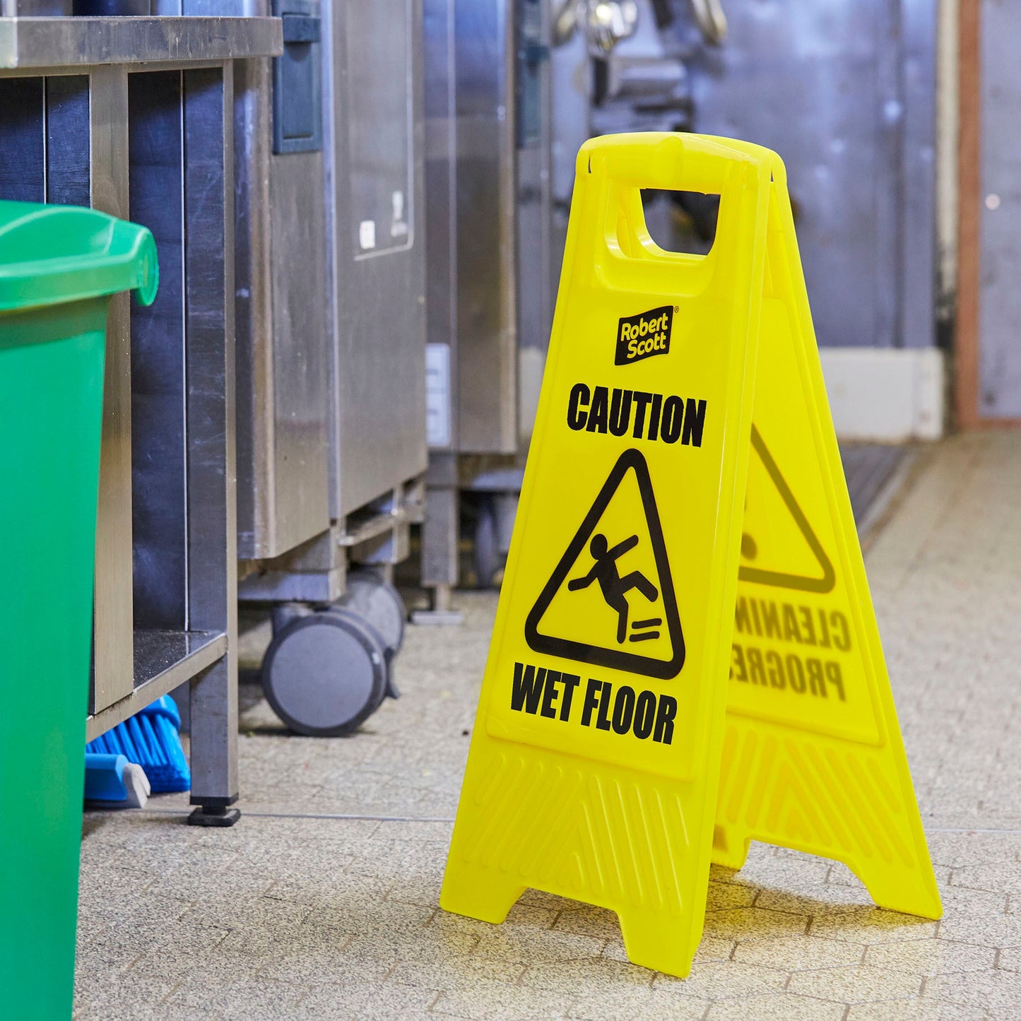 Caution Wet Floor/Cleaning in Progress Sign