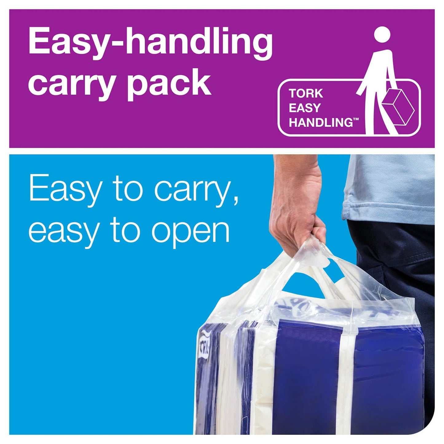 Tork Xpress Multifold Hand Towel White 2Ply - 120225 - Case of 21 x 180m - 3780 Towels