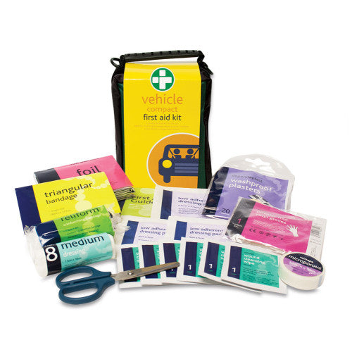 Compact Vehicle First Aid Kit in Helsinski Bag