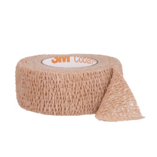 3M Coban Self-Adherent Bandage - Tan - 2.5cm x 4.5m x 5