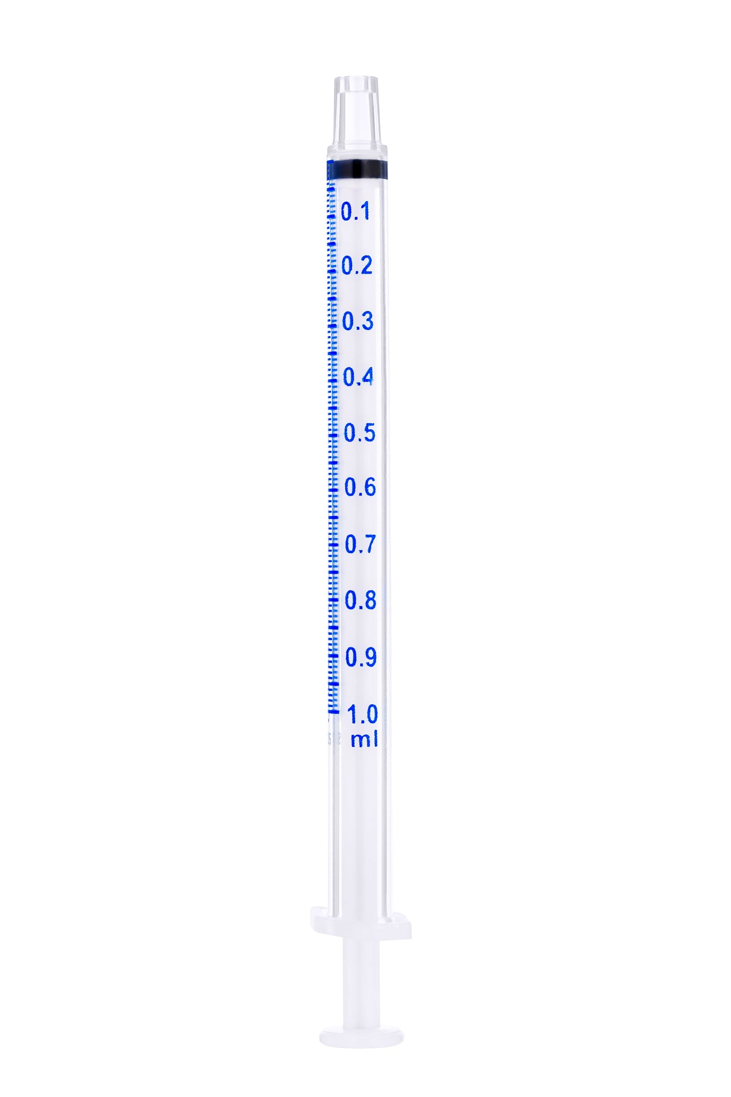 1ml SOL-M™ Oral Syringe w/ Tip Cap, Clear Barrel, White Plunger - Box 100