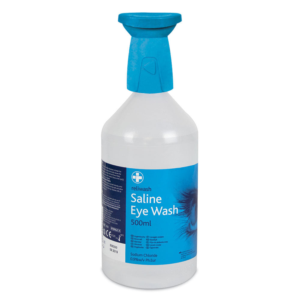 Saline Eye Wash with Eye Cap