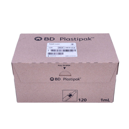 BD Plastipak Syringes 1ml x 120