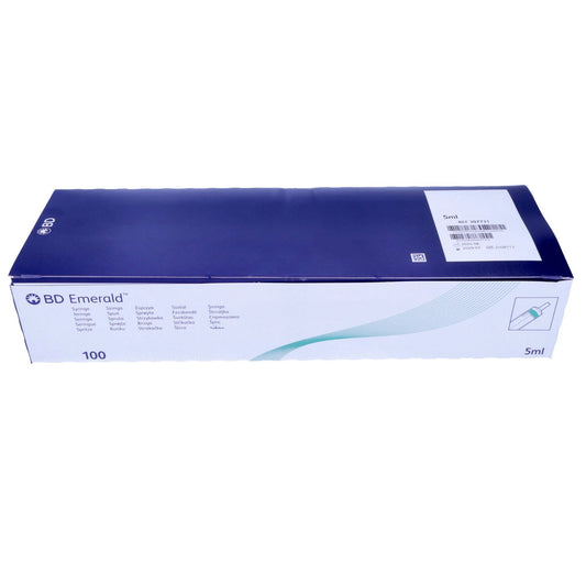 BD Emerald Hypodermic Syringe - Luer Slip Concentric - 5ml x 100