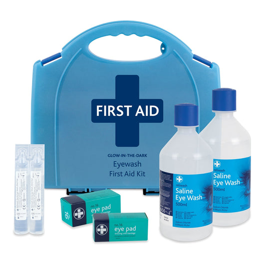 Eye Wash First Aid Kit in Glow In The Dark Aura Box
