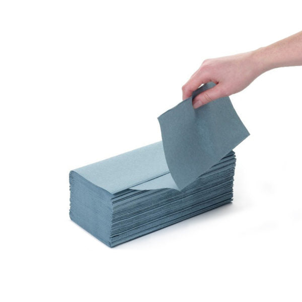 C-Fold Hand Towels - Blue - 1ply - 21.5x25cm - 2400 Sheets