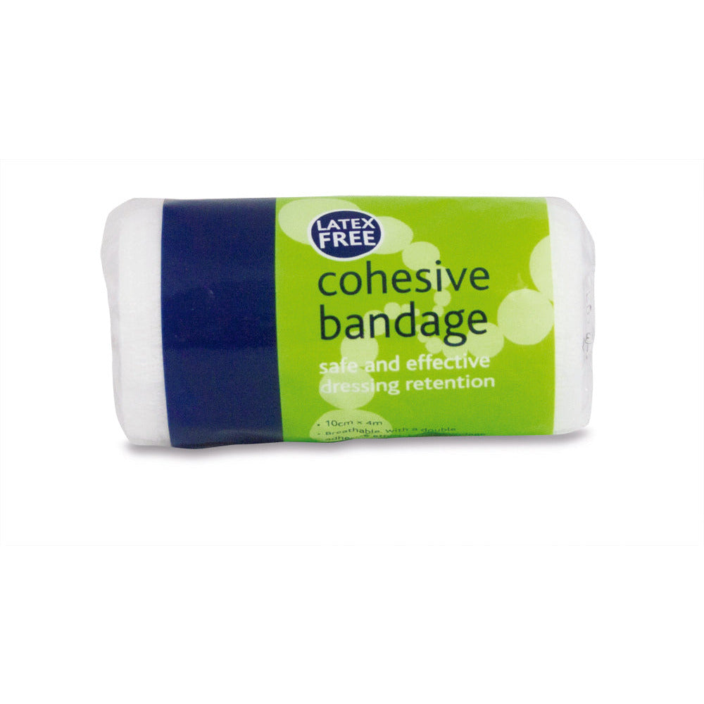 Cohesive Bandage - Latex Free White 10cm x 4m