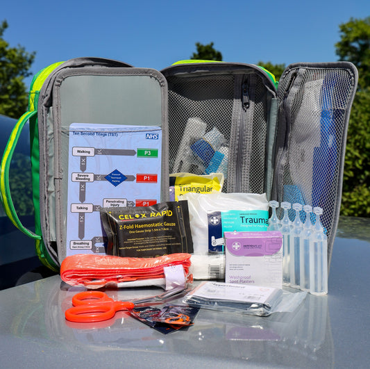 Small First Aid Travel Bag with Reflective Strips