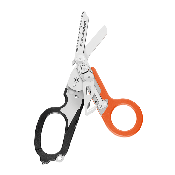 Leatherman Raptor Medical Shears - Black/Orange - Over Engraved