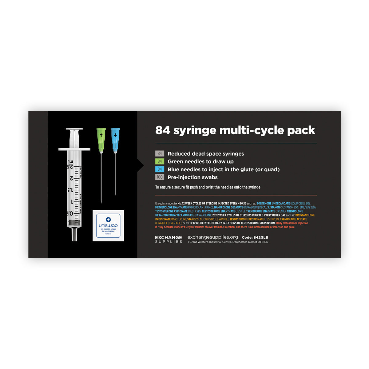 Steroid Multi-Cycle Pack- 84 syringes