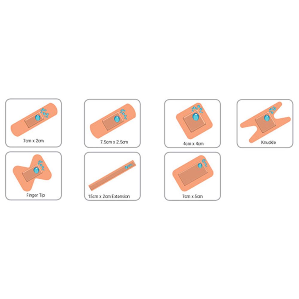 Microplast Washproof Assorted Plasters (Box 100)
