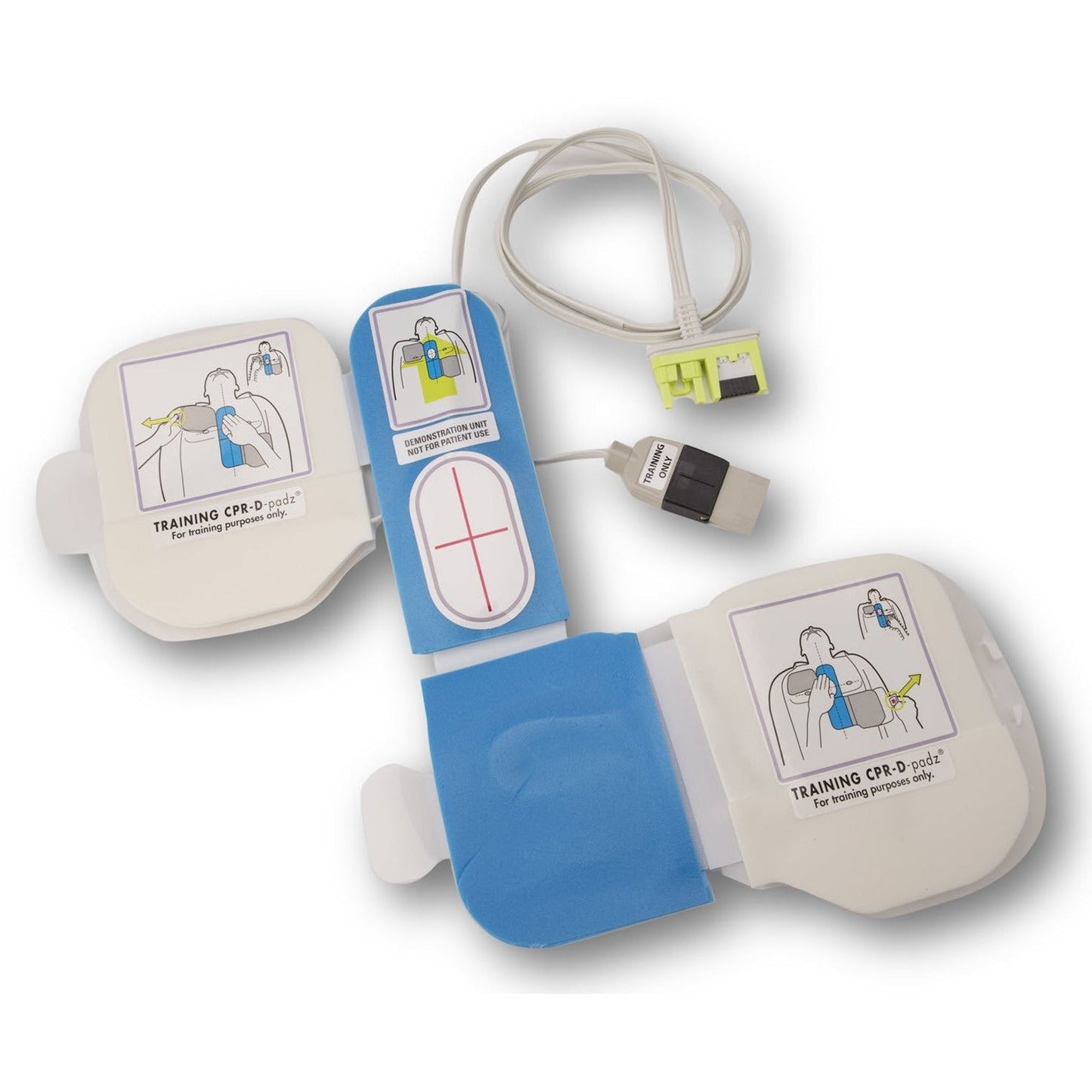 CPR-D Demo Electrodes W/Cable (TO BE USED WITH CLINICAL UNIT ONLY)