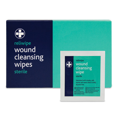 Reliwipe Wound Cleansing Wipes - Box of 30