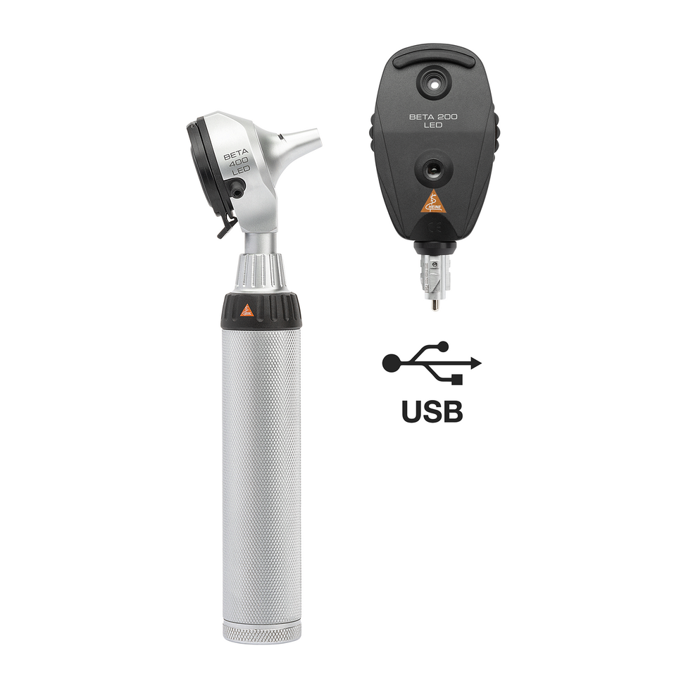 Heine BETA 200 LED Ophthalmoscope + BETA 400 LED F.O. Otoscope