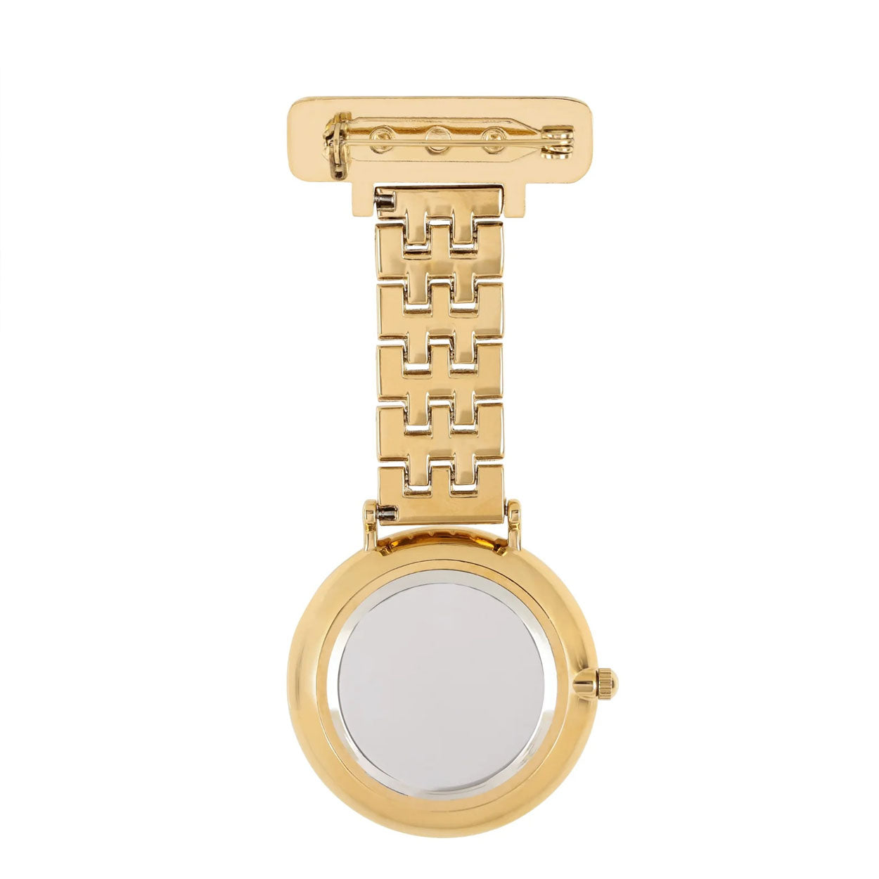 Annie Apple Nurses Fob Watch - Aurora - Green/Gold - Link - 35mm