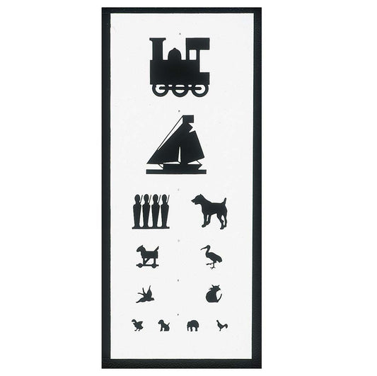 Test Chart, Double Sided 6M Viewing Distance