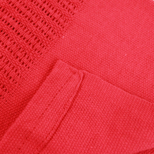 Cotton Cellular Red Blanket - 1.5 x 2m