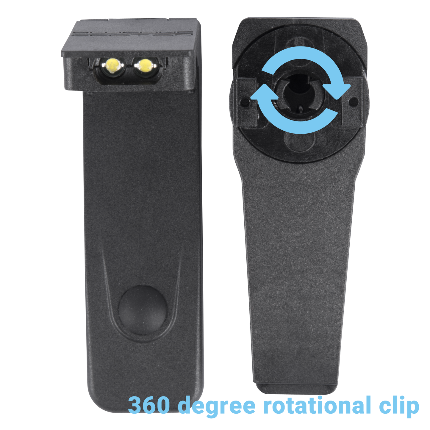 Clip-on Torch With Dual LED - Black