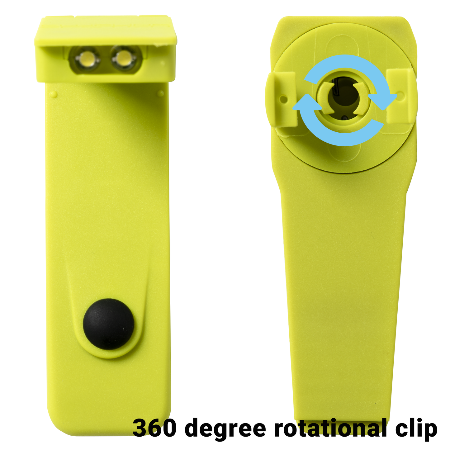 Clip-on Torch With Dual LED - Yellow