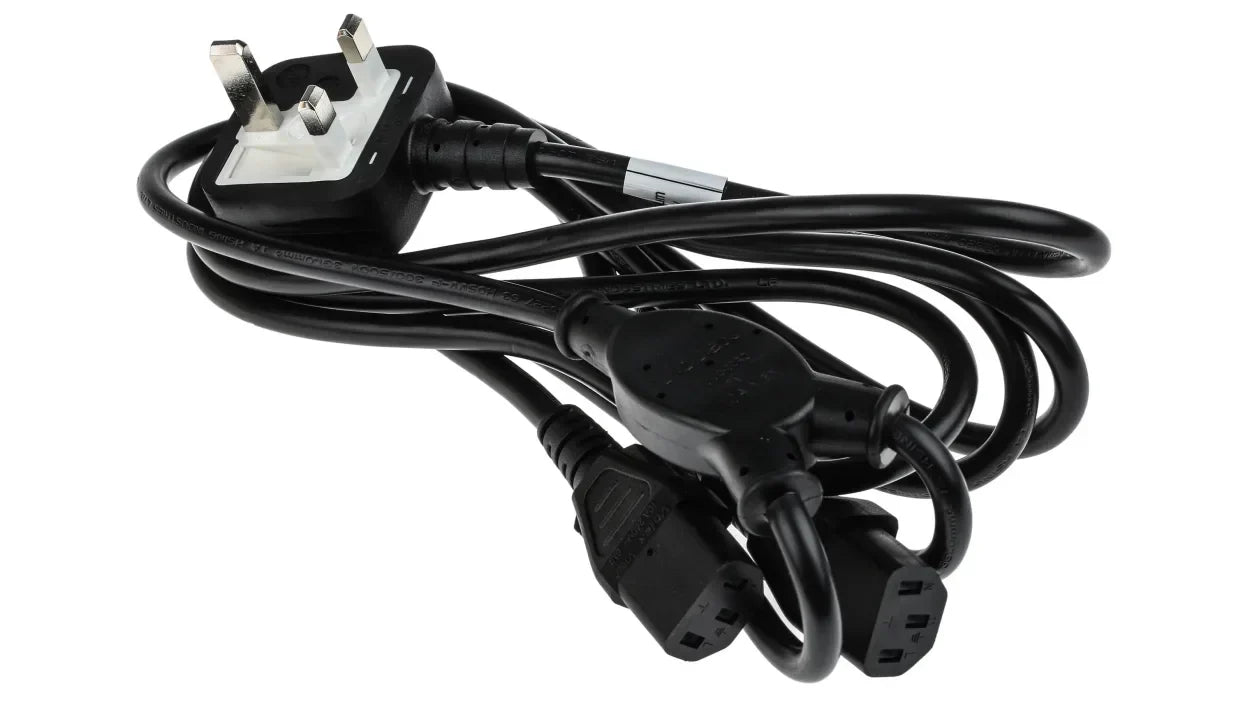 3M IEC Mains Cable with 13A UK Plug for use with ConMed Hyfrecator 2000