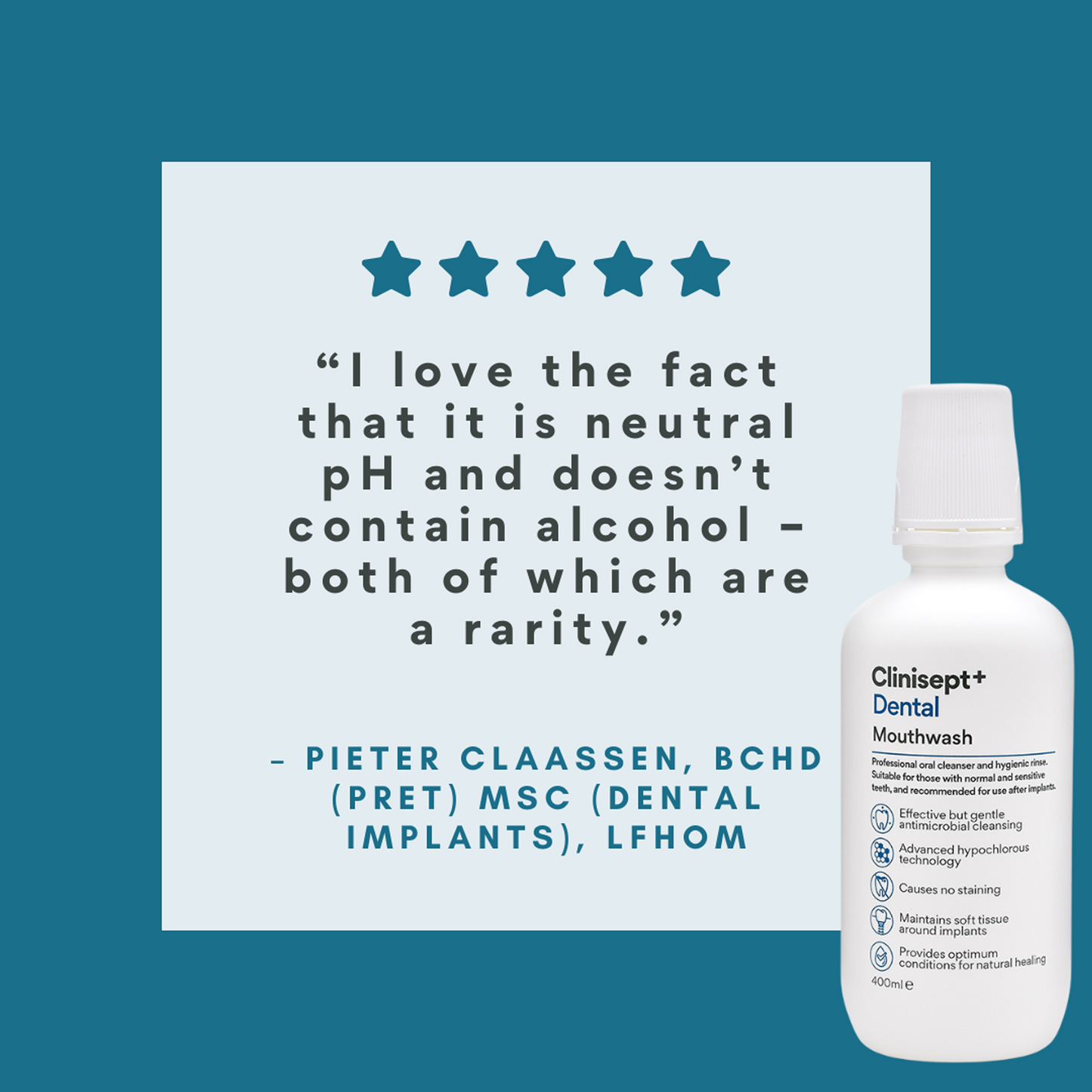 Clinisept+ Dental Mouthwash - 5L Container (For Professional Use)