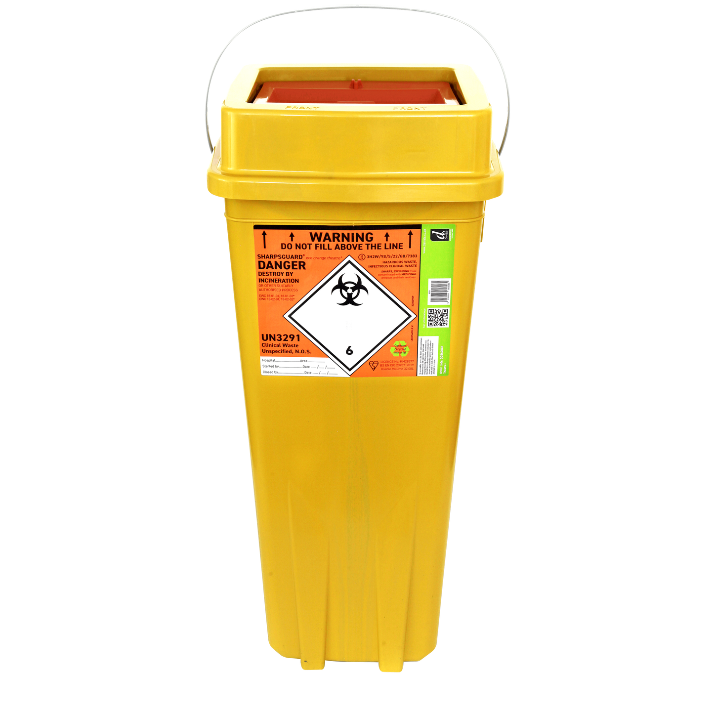 SHARPSGUARD® orange theatre bin
