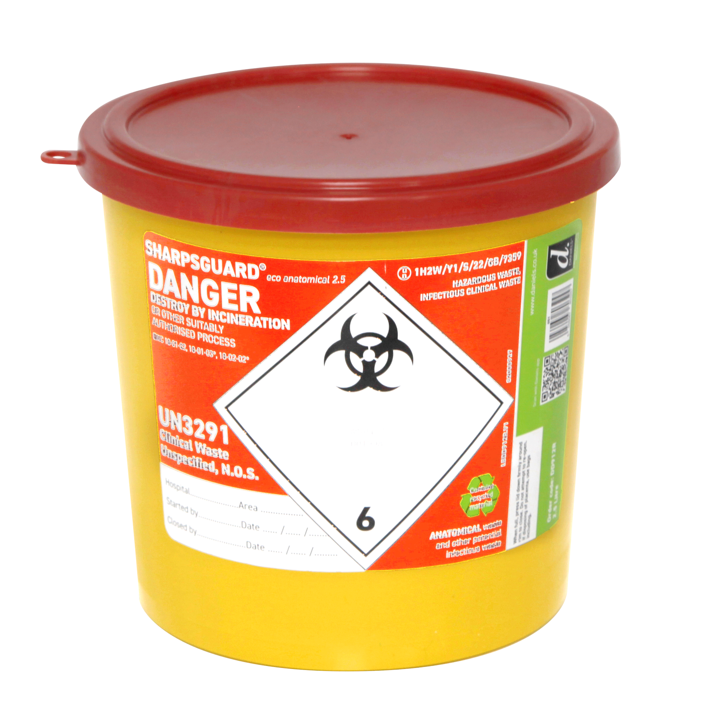 SHARPSGUARD Anatomical 2.5 Sharps Bin