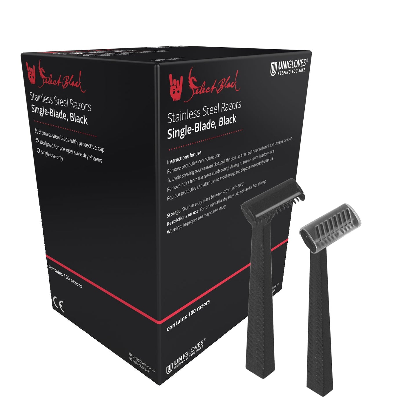 Single Blade Black Razor