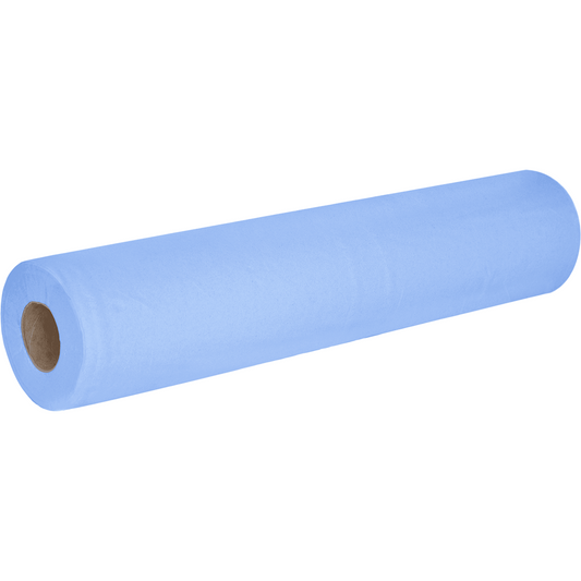 Essentials Blue Couch Roll 20" - 2ply - 40m x 500mm - Case of 12 - CLEARANCE