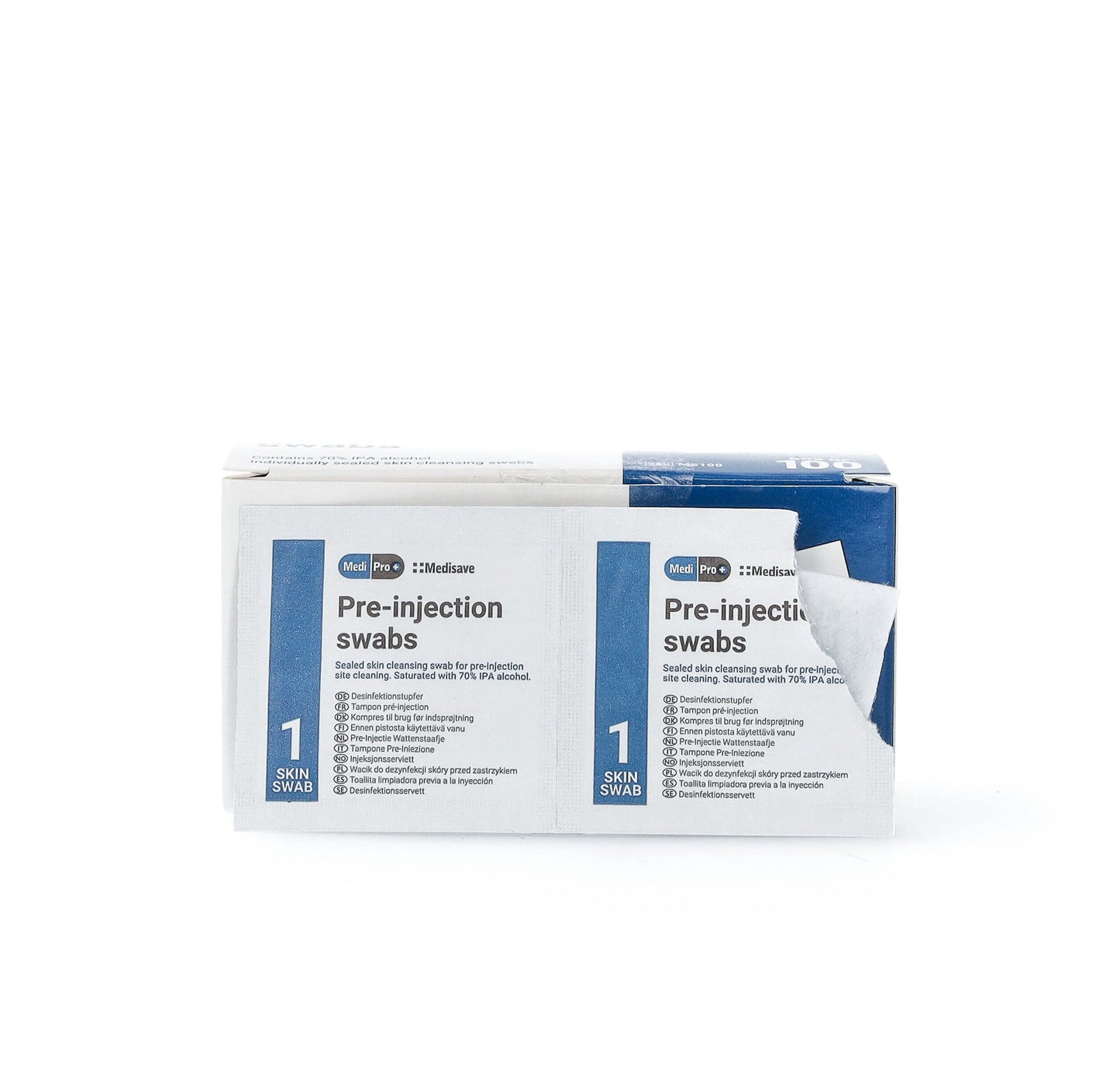 MediPro 70% Alcohol IPA Pre-Injection Swabs x 100