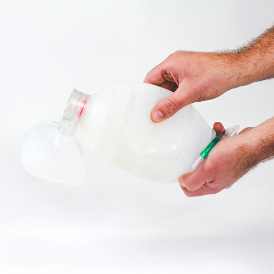 Pocket BVM With O2 Tubing