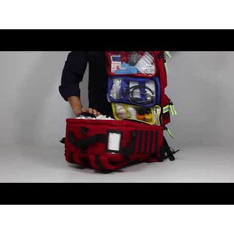 Elite Paramedic Rescue Backpack - Red - CLEARANCE