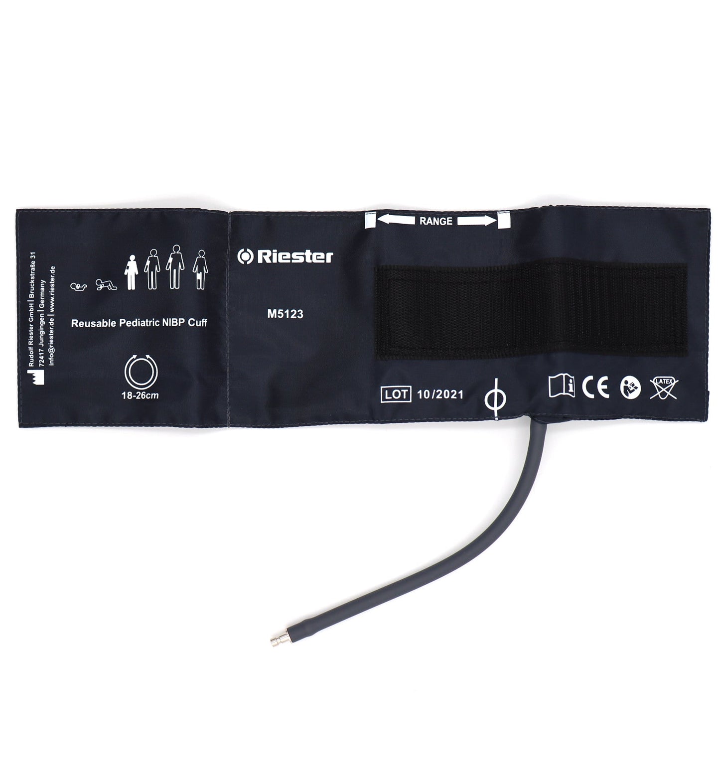 Cuff for Riester RVS-100 Vital Signs Monitor - Black