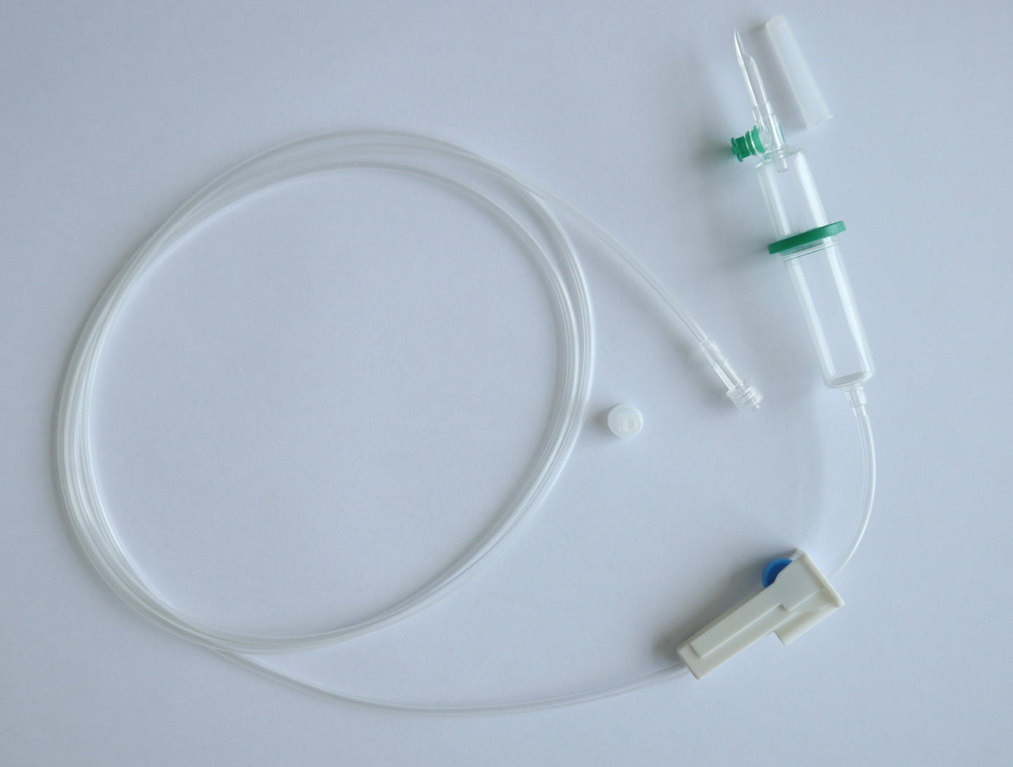 Gravity set, 180cm street tube, PVC, Hydrophobic Air Filter, 15µm AS, Spike M Fix Luer - Box of 100