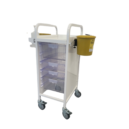 Vaccination Trolley Vista - Clear Trays