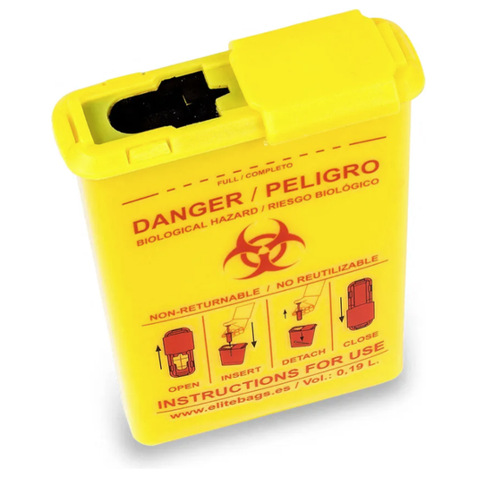 CONBIO'S Pocket-Sized Conotainer - Biocontaminated Material - Yellow