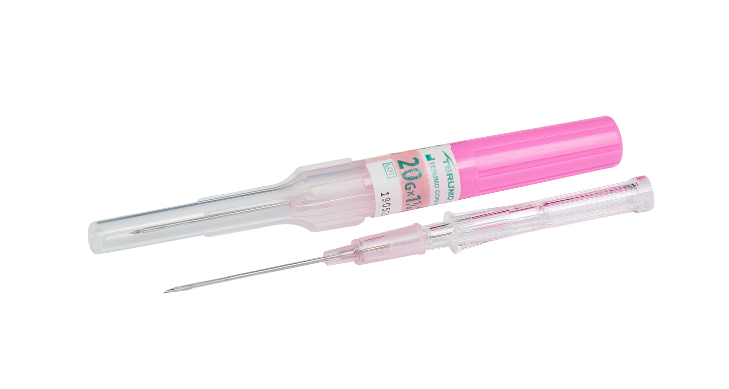 Terumo Surflash I.V Catheter - 20G x 1.1mm - Box of 50
