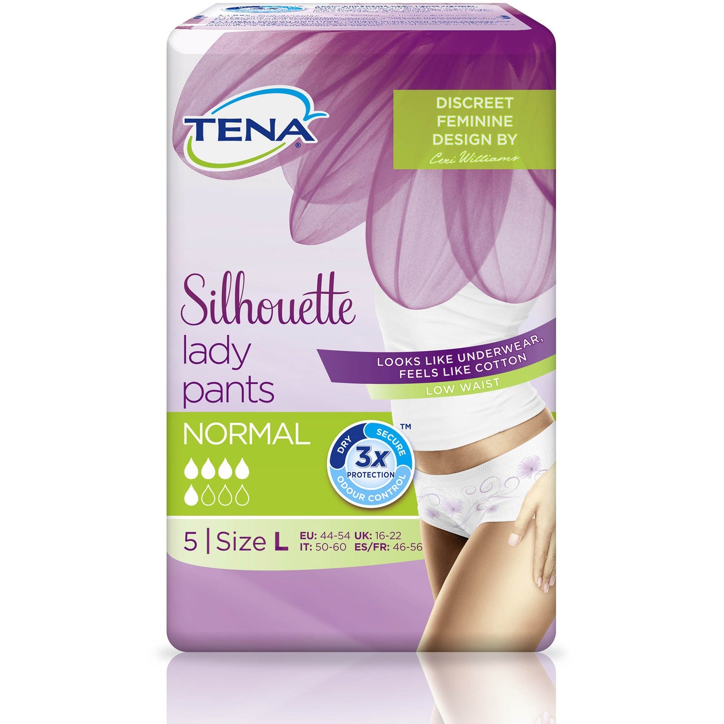 Tena Silhouette Lady Pants Normal Large - x 5