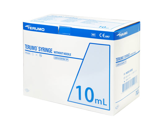 3 Part Syringe, 10ml, Eccentric Luer Slip, Box of 100