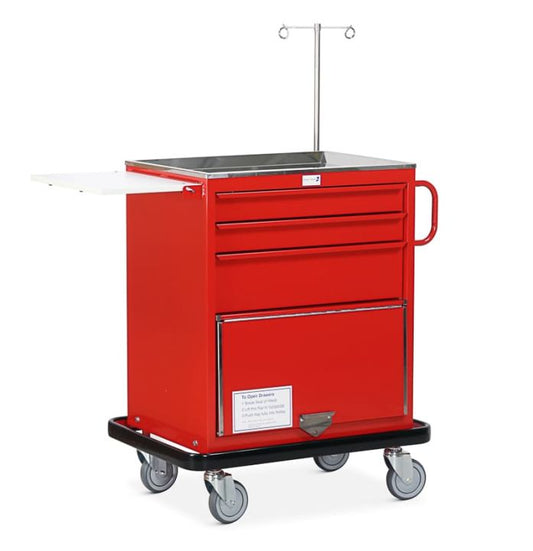 Resuscitation Trolley - 3x Drawers and Lower Cupboard