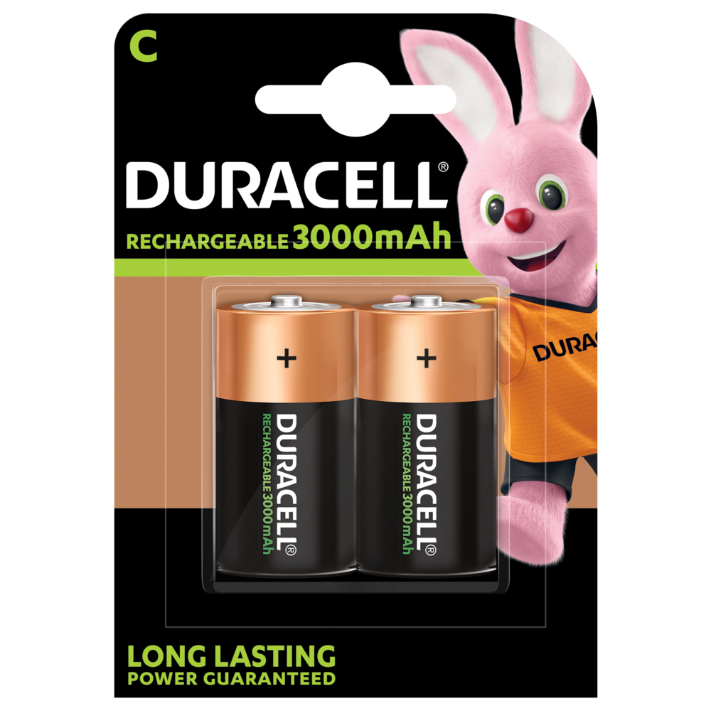 Duracell Recharge Type C NiMH 3000mAh - Pack of 2