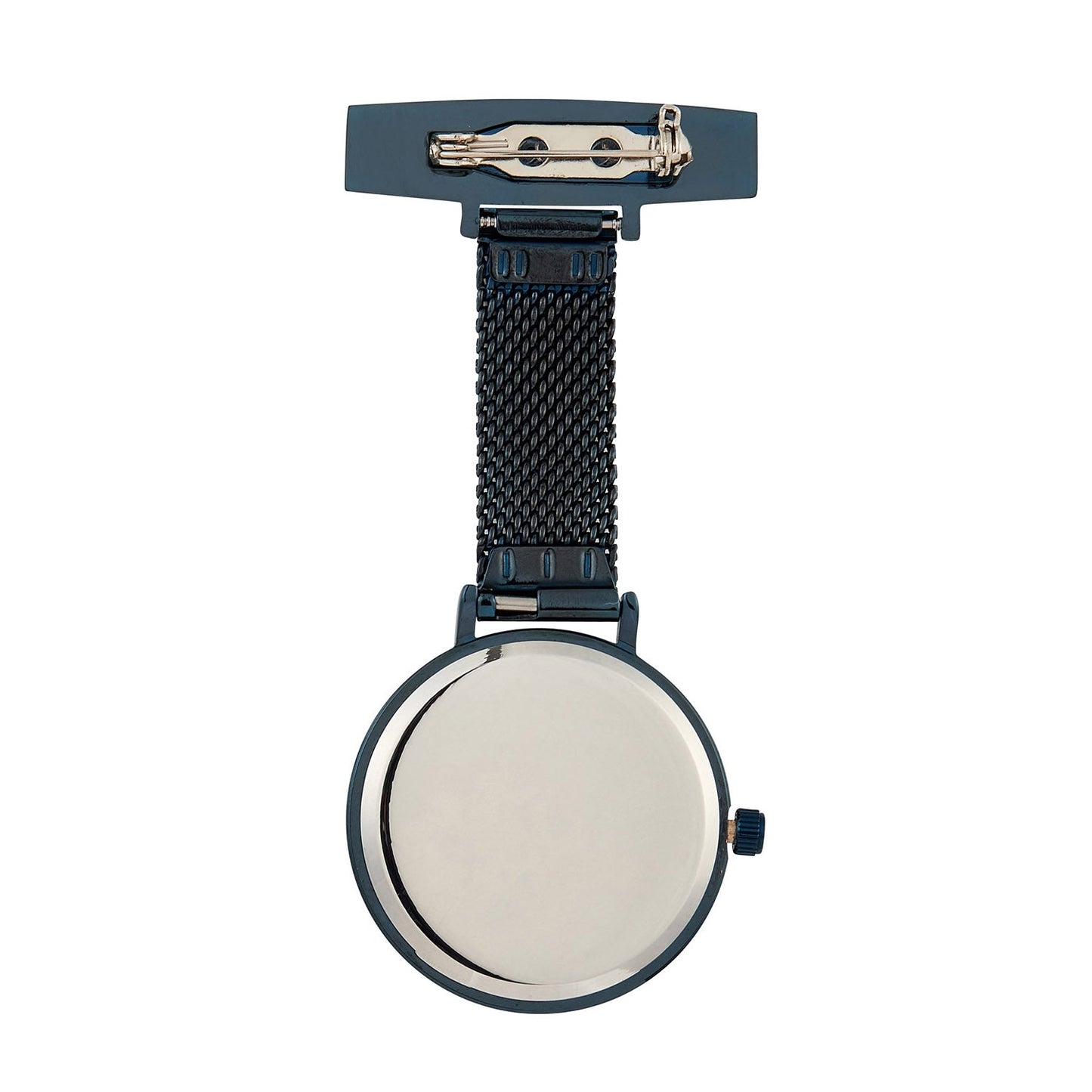 Annie Apple Nurses Fob Watch - Meraki - Rose Gold/Blue - Mesh - 35mm