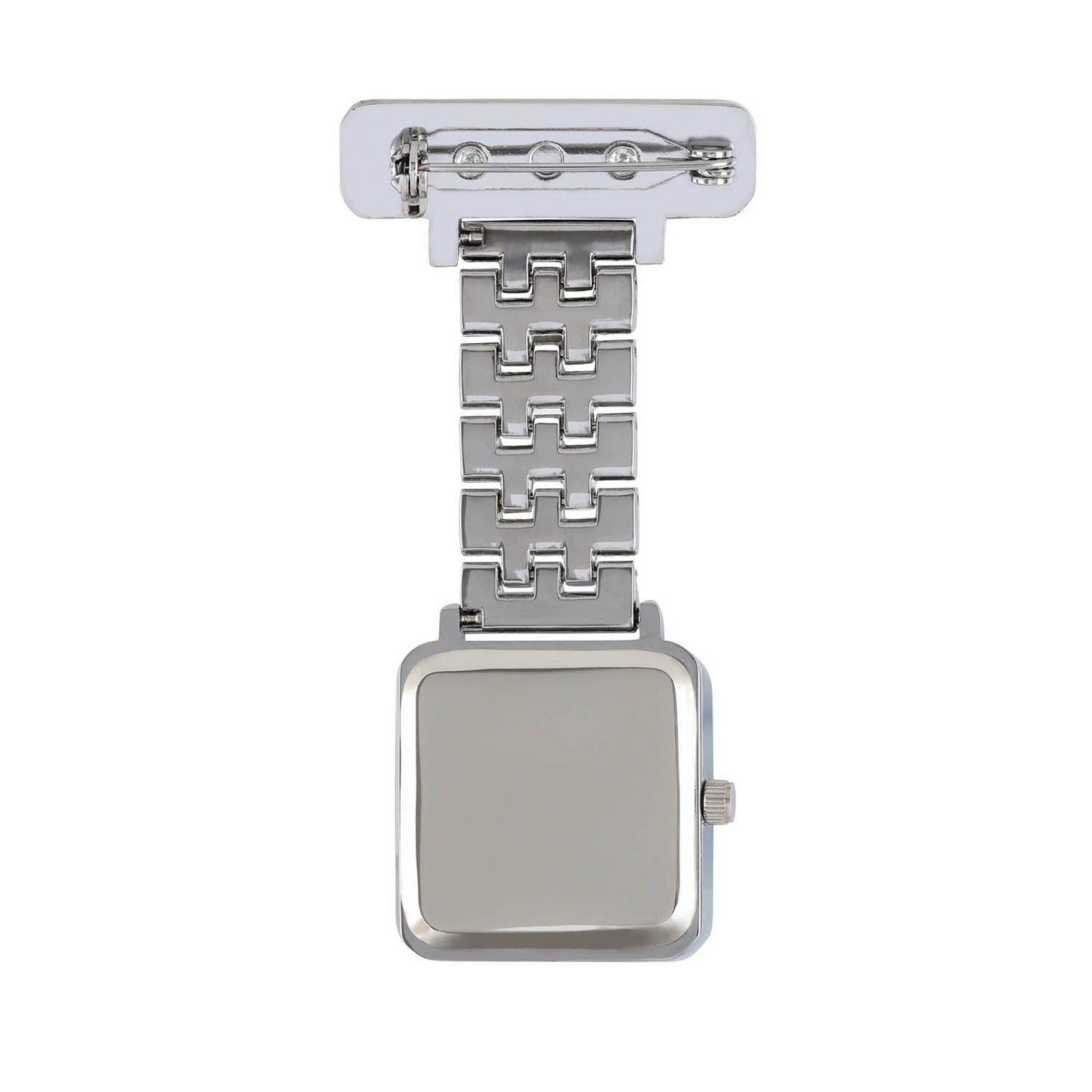 Annie Apple Nurses Fob Watch - Eunoia - Navy/Silver - Link - 28mm