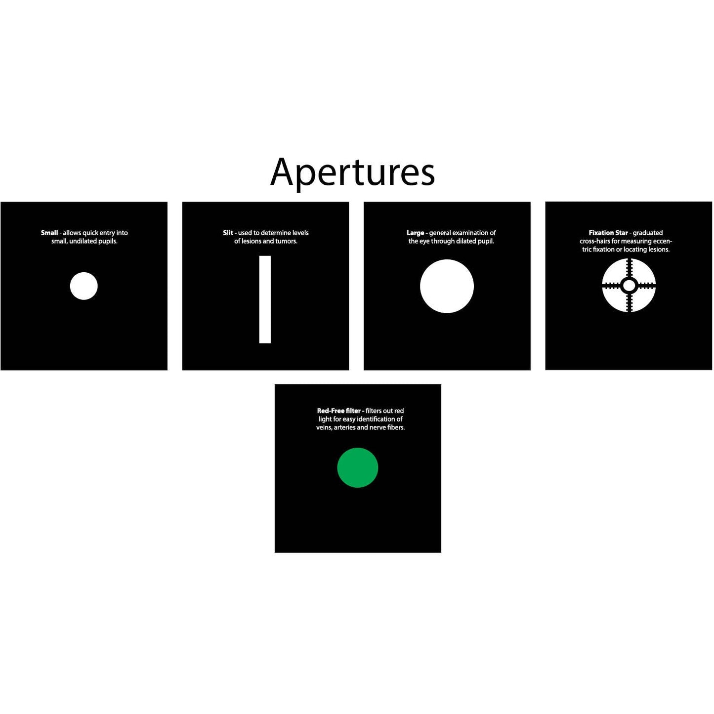 HEINE K180 3.5v Ophthalmoscope - Aperture Set 1 - HEAD ONLY