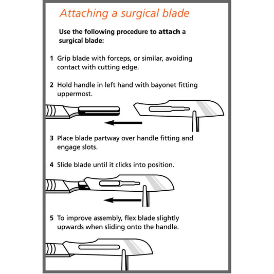 Surgical Scalpel Blade 11 - Carbon Steel - Sterile (Pack of 100)