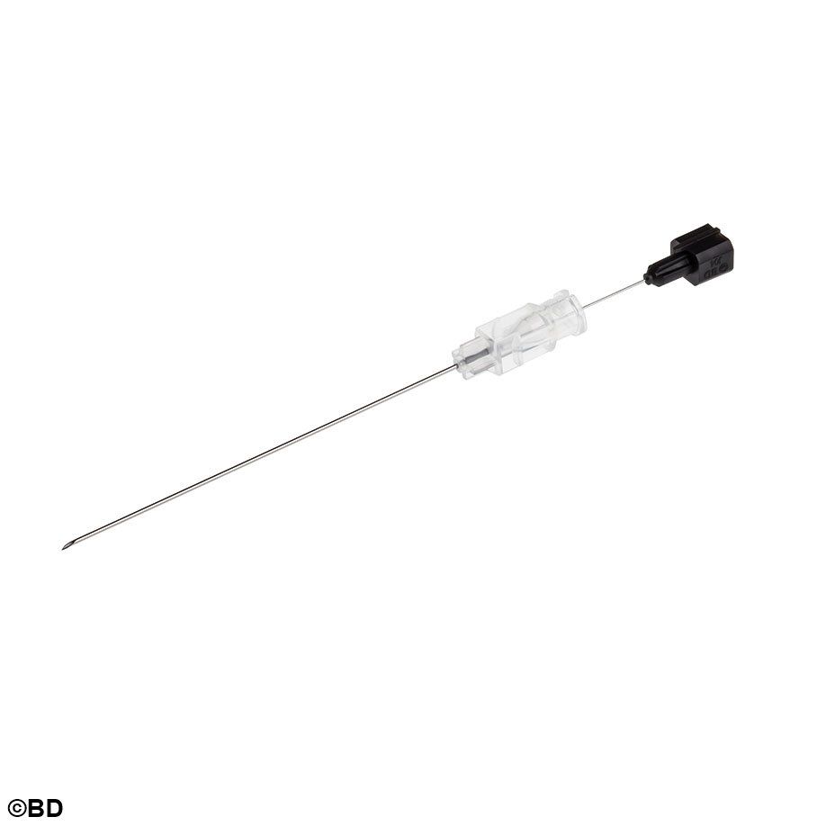 BD® Quincke Spinal Needle - 22g, 2.5" - Black - Box of 25