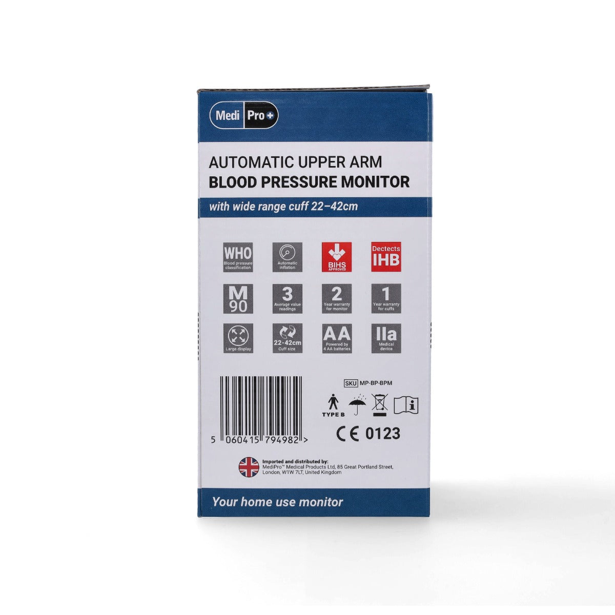 Blood Pressure Monitor - Upper Arm Device For Home Use