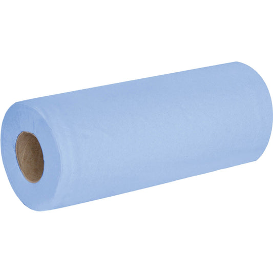 2 Ply Essentials Blue Hygiene Couch Roll - 40m x 250mm - x24 - CLEARANCE